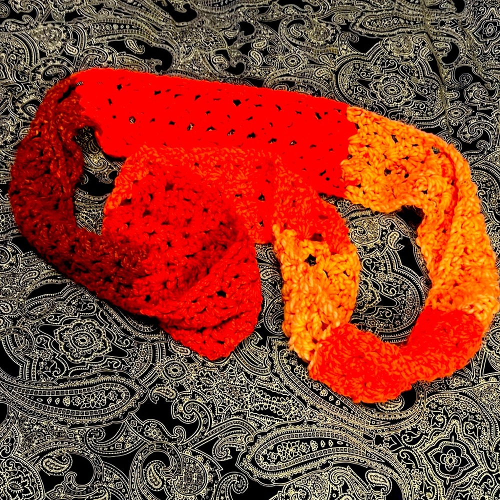 🔥UNIQUE MULTI COLOR CROCHET SCARF